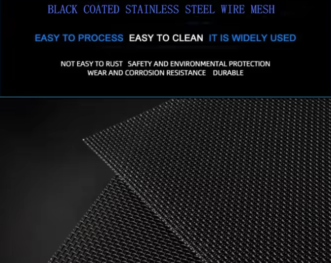 Black Coated Fly Screen