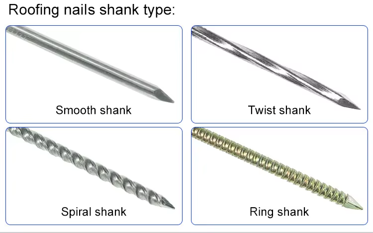 Umbrella Head Twist Roofing Nails