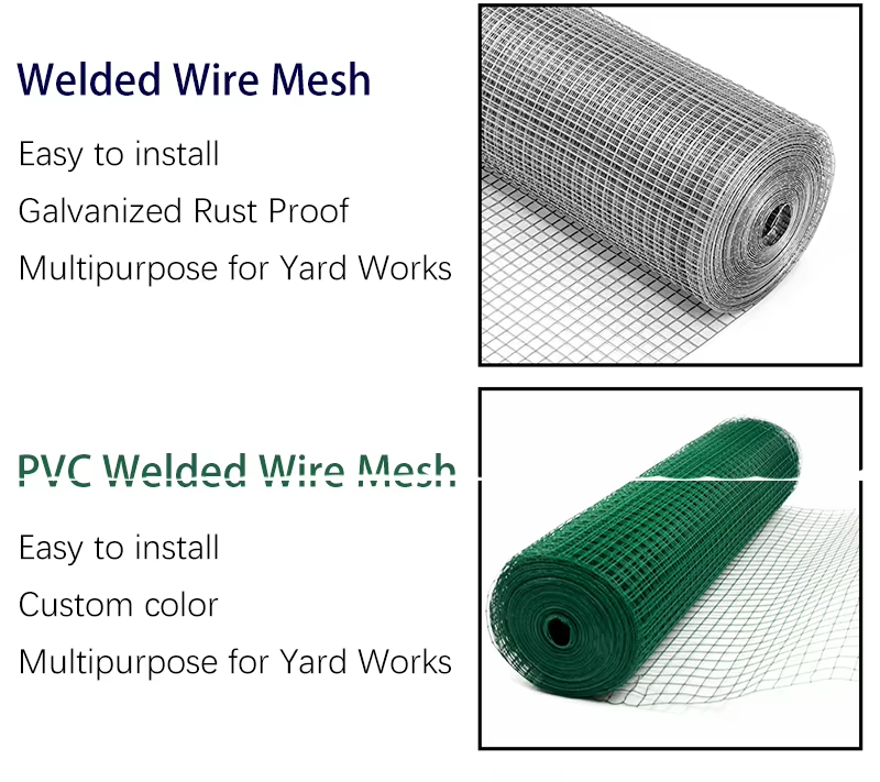 PVC Coated Square Hole Welded Mesh