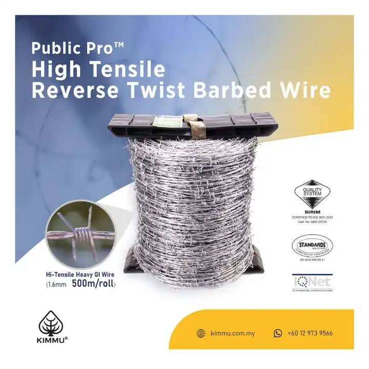 Galvanized barbed Wire